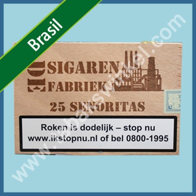 De sigarenfabriek Senoritas 25 st Brasil 100% tabak