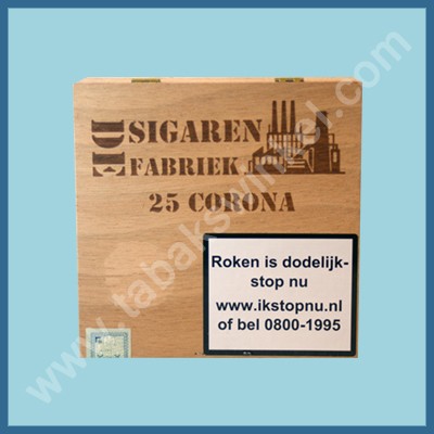 De sigarenfabriek Corona 25 st 100% tabak