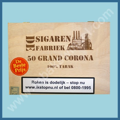 De sigarenfabriek Gran corona 25 st 100% tabak