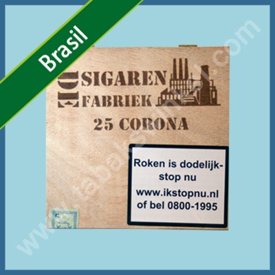 De sigarenfabriek Corona 25 st. Brasil 100% tabak