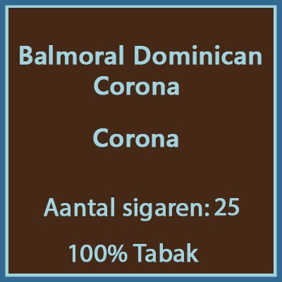Balmoral Domenican Corona 25 st.