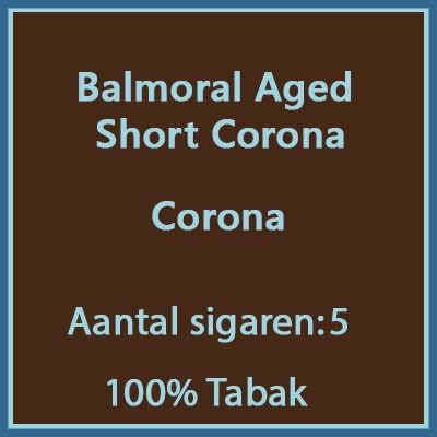 Balmoral Aged Short Corona 5 st