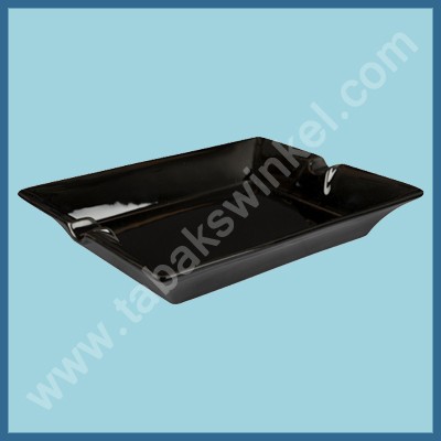 Asbak Keramiek 20x16 zwart