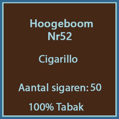 Cigarillos no52 50st 100%