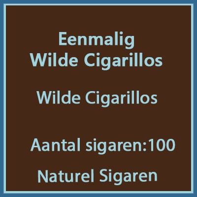 Eenmalig voordeel verpakking wilde cigarillos 100 st
