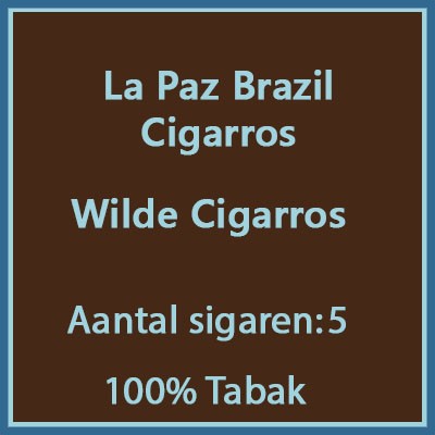 La paz Brazil wilde cigarros 5st