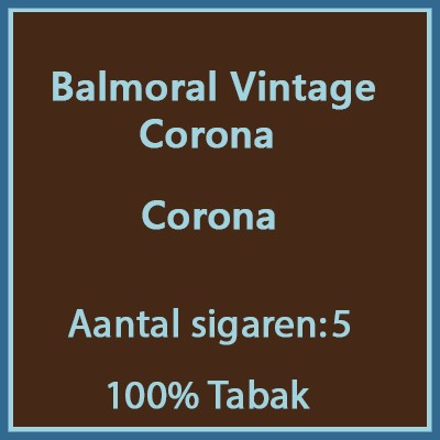 Balmoral Vintage Corona 5 st