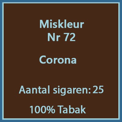 Miskleur Nr. 72 25 st.(corona)