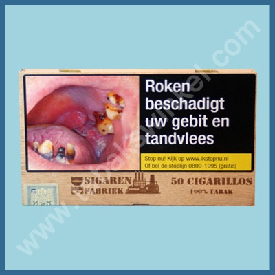 De sigarenfabriek Cigarillos 50 st. 100% tabak