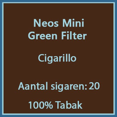 Neos mini green filter 20 st.