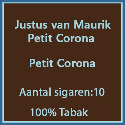 Justus van Maurik Petit corona 10 st