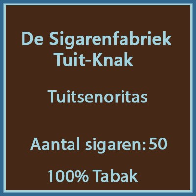 De sigarenfabriek Tuitknak 50 st. 100% tabak