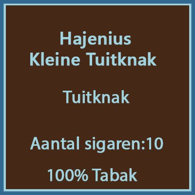 Hajenius Kleine Tuitknak 10 st.